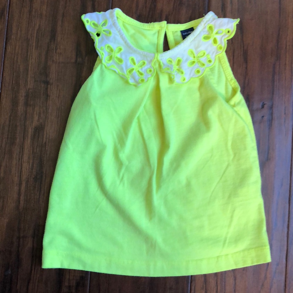 Baby Gap summer bundle yellow and jean tops 18-24 - Picture 8 of 8